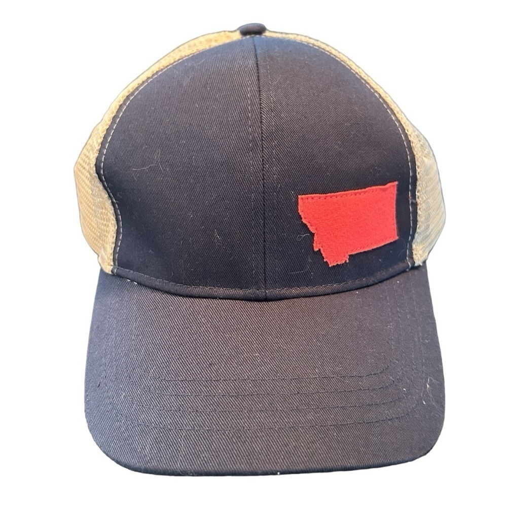 econscious Dig This Chick Montana State Trucker Hat Cap Navy OSFM - Picture 2 of 10